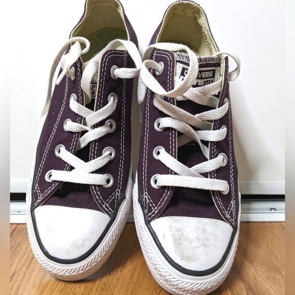2/$35 Unisex Purple Retro Converse sneakers - Picture 6 of 8
